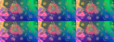 Renkli Bahar Teması eskiz kalıbı. Çiçek desenli eskiz, yaz çiçekleri. Düz Çiçek Elementleri Tasarımı. Mavi renkte çiçekler.