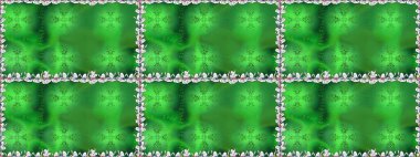 Renkli, pürüzsüz desen. Çiçek arkaplan. Çiçek duvar kâğıdı. Raster illüstrasyonu. Yeşil renklerde şirin tekstil.