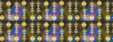 Renkli elementlerle Raster ilginç desen.