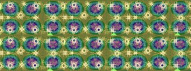 Kar tanelerinin soyut arkaplanlı Noel şablonu. Yeşil, mavi ve nötr kar taneleri. Noel ve yeni yıl moda baskıları için tatil tasarımı. Raster illüstrasyonu.