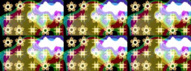 Çiçek Elementleri 'nin soyut geçmişi. Raster illüstrasyonu. Kahverengi, beyaz ve nötr renkler üzerine tasarım. Raster kış deseni.