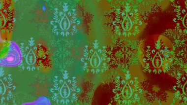 Çiçek arkaplanlı soyut zarafet eskiz deseni. Raster Güzel kumaş deseni.