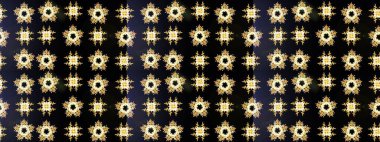 Raster illüstrasyonundaki çiçek desenli çizim. Raster illüstrasyonu. Siyah renklerde. Güzel kumaş deseni.