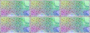 Tarafsız kelebek deseni. Giysi tasarımı için dekor arka planı. Raster illüstrasyonu. Parmak izi dokuları için sevimli kelebek deseni.