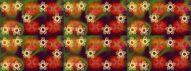 Noel ve yeni yıl moda baskıları için tatil tasarımı. Raster illüstrasyonu. Renkler. Kar tanelerinin soyut arkaplanlı Noel deseni.