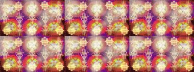 Kış kar taneleri, raster arka plan. Yüzey için tekrarlanan doku, ambalaj kağıdı, bej, pembe ve nötr renkler üzerine kar tanesi.