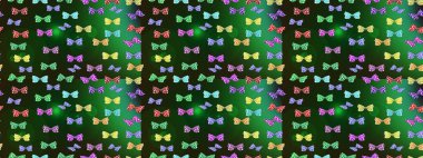 Raster. Raster illüstrasyonu. Web sayfası geçmişleri, duvar kağıtları, tekstil ve yüzey dokuları için mükemmel. Yeşil arka plandaki suluboya kelebeklerin. Çizim deseni.