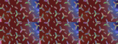 Elle çizilmiş kartanesi karalaması. Raster illüstrasyonu. Yılbaşı kış tasarımı için renkli kar taneleri.