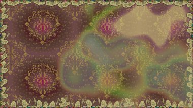 Raster illüstrasyonunda kusursuz çiçek deseni. Renkli çiçekler.