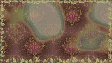 Raster illüstrasyon. Kusursuz desen. Ultramoda kumaş deseni. Organik motif arka plan.