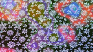 Raster illüstrasyonundaki çiçek desenli çizim. Tarafsız renklerde çiçekler. Renkli Bahar Teması eskiz kalıbı. Düz Çiçek Elementleri Tasarımı.