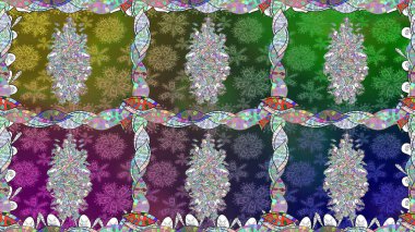 Raster suluboya çiçek deseni, narin çiçekler, yeşil çiçekler, tebrik kartı şablonu. Raster Güzel kumaş deseni.