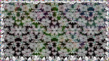 Güzel çiçekli ve yapraklı kusursuz desenler gri renklerde suluboya desenli, duvar kağıdı, kart ya da kumaş için fayanslı. Raster illüstrasyonu.