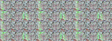 Kusursuz çiçek deseni. Raster illüstrasyonu. Asya tekstil tarzında. Tarafsız renklerde çiçekler. Raster illüstrasyonu.