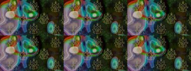 Düz kar karalama ikonları, kar taneleri gri ve yeşil renkli siluetler noel afişi için, kartlar. Yeni yıl kar tanesi. Güzel soyut kar tanesi raster tasarımı..