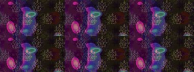 Eskiz geçmişi. Renkli desenli eskiz deseni, gri çiçekler ve dekoratif elementlerle. Raster illüstrasyonu. Kumaş, tekstil, duvar kağıdı baskısı için. Antika retro tarzı.