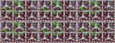 Çizgisiz desen. Şirin çiçekler. Raster Moda kumaş deseni.