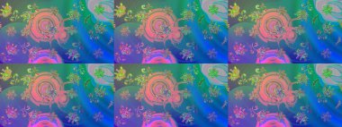 Eski model. Çiçeğin suluboya çizimlerinin mükemmel deseni. Moda baskısı. Suluboya çizim kalıbı. Raster illüstrasyonu. Dekorasyon ve tasarım için güzel desen.