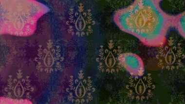 Çiçek deseni. Flower eskiz arka planı. Şatafatlı bahar bahçesi dokusu. Raster illüstrasyonu.