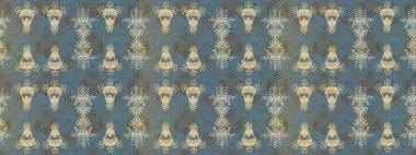 Tarafsız, gri ve kahverengi renkte çiçekler. Çiçekli karalama şeklinde Raster çiçek deseni. Yumuşak, bahar çiçekli arka plan.