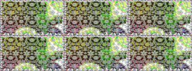 Çiçekler, yapraklar, dekoratif elementler, sıçramalar, lekeler, el çizimleri çizimleri ve Doodle çizimleri, grafik raster çizimleri.