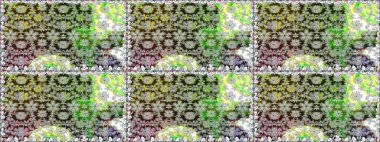 Çiçekler, yapraklar, dekoratif elementler, sıçramalar, lekeler, el çizimleri çizimleri ve Doodle çizimleri, grafik raster çizimleri.