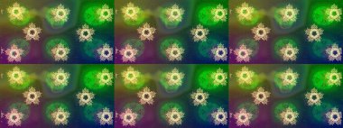 Renkli arka planda güzel kar taneleri. Düz dizayn. Raster illüstrasyonu. Kar Tanesi simgesi, izole.