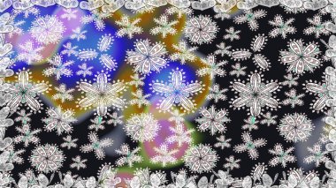 Raster illüstrasyonu. Tekstil ya da kitap kapakları, imalat, duvar kağıtları, baskı, hediye paketi ve yapıştırma kitabı için çiçeksiz arka plan. Küçük ölçekli çiçeklerdeki basit sevimli desen.