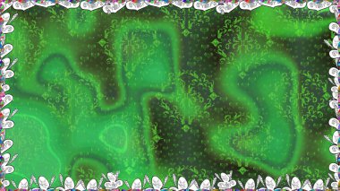 Moda baskıları için zarif bir şablon. Modern çiçek arkaplanı. Parlak renkli çiçekleri ve yeşil renkli yaprakları olan kusursuz çiçek desenleri. Halk stili.