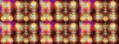 Raster illüstrasyonu. Kar tanesi kahverengi, nötr ve sarı renklerde izole edilmiş. Raster illüstrasyonu. Kar Tanesi Simgesi.