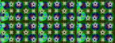 Klasik klasik klasik arka plan. Klasik Raster altın desenini çiz. Raster illüstrasyonu. Altın elementli yeşil, gri ve mavi renklerin çizimi. Geleneksel oryantasyon süsü.