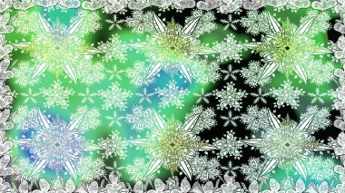 Renkli Bahar Temalı Kusursuz Arkaplan. Düz Çiçek Elementleri Tasarımı. Raster..