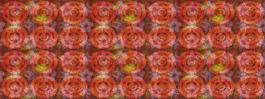 Xmas Frost kar taneleri izole edilmiş siluet sembolü. Meteoroloji buz koleksiyonu. Raster. Kar Tanesi Raster simgesi arkaplanı. Kış portakalı, kahverengi ve pembe Noel Karı düz kristal element.