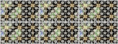 Nazik, narin çiçek arkaplanı. Siyah renkli çiçekler. Raster çiçek desenli ve çiçekli..