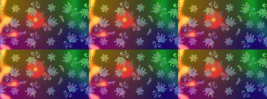 Klasik taslak çizimi. Çiçek yeşili eskiz deseni. Raster çiçek izi..