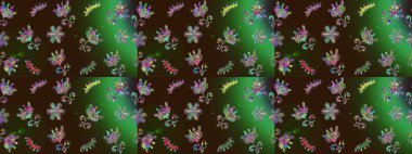 Farklı kar taneleri toplayıcısı, kahverengi, yeşil ve gri renklerde kış elementleri. Raster Noel soyut renkli arkaplan ve tatlı kar tanesi.