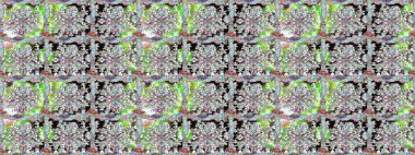 Soyut etnik raster kusursuz desen. Kabile sanatı boho baskısı, klasik çiçek arkaplanı. Arkaplan dokusu, duvar kağıdı, doğal renklerde çiçek teması.