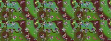 Kar tanesi süs desen. Snowflakes desen. Kar taneleri arka plan. Arka plan üzerinde izole soyut kar taneleri ile düz tasarım. Raster illüstrasyon.