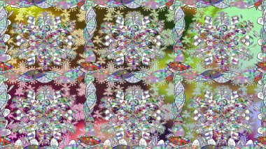 Sevgililer günü ve tebrik kartı konsepti için şık bir davetiye. Manzaralı çiçek deseni. Çiçek kompozisyonu, el boyası, hassas şablon. Üst görünüm, yumuşak nötr renk biçimi.