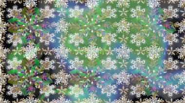 Zentangle soyut çiçekleri. Karalama çiçeği. Raster illüstrasyonu. Güzel kumaş deseni. Renkli Bahar Temalı Kusursuz Arkaplan. Düz Çiçek Elementleri Tasarımı.