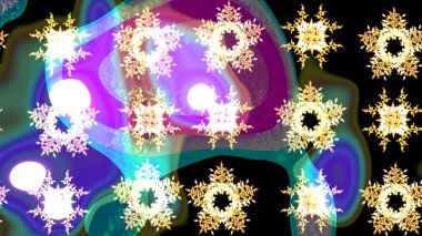 Raster Noel renkli arka plan ile düşen kar tanesi. Kar taneleri Raster resim. Dekorasyon kış kar simgeler.