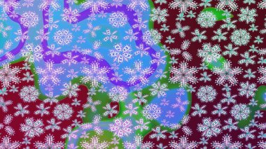 Şirin çiçek elementleri. Mavi renkli çiçekler. Raster illüstrasyonu. Çizim.