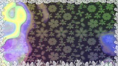 Elle boyanmış suluboya, dikişsiz çiçekler ve bitkiler. Gri renkli çiçekler.