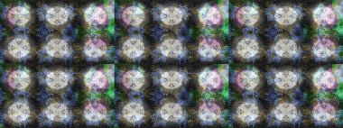 Kumaş veya Duvar Kağıdı Tasarımı. Raster illüstrasyonu. Stilize Çiçekler. Lace Snowflakes 'in etnik kökü. Mandalas 'ın dekoratif dokusu. Folk Style. Tekstil için Lacy Moda Yazdırma.