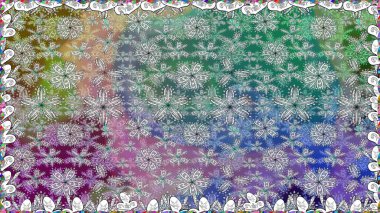 Raster düz çiçekleri pürüzsüz desen. Tarafsız renklerde çiçekler. Tasarım hediye paketi, tebrik kartları, posterler ve afiş tasarımı.