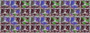 Raster çiçekleri klasik tarzda çizilmiş. Raster illüstrasyonu. Çiçekli, pürüzsüz bir desen. Yumuşak, bahar çiçekleri kahverengi renklerde.