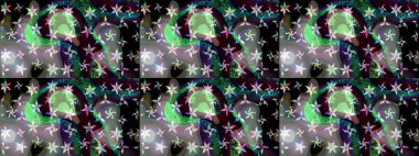 Gömlek, arka plan modelini çiz. Tropik çiçekler. Siyah renkte çiçekler.