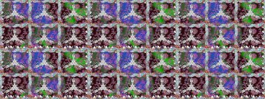 Raster çiçekleri klasik tarzda çizilmiş. Raster illüstrasyonu. Çiçekli, pürüzsüz bir desen. Yumuşak, bahar çiçekleri kahverengi renklerde.