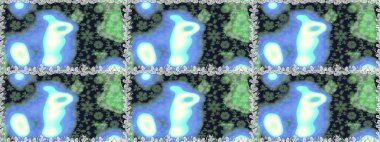 Raster Modaya uygun kumaş deseni. Düz Çiçek Elementleri Tasarımı. Mavi renkli şirin çiçek deseni. Renkli Bahar Teması Kusursuz Arkaplan.