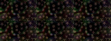 Çiçek süslemeli çizim deseni. Siyah renkli çiçekler. Raster illüstrasyonu.